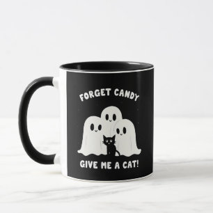 Mug Oubliez Le Bonbon Donne-Moi Un Chat Halloween Éffr