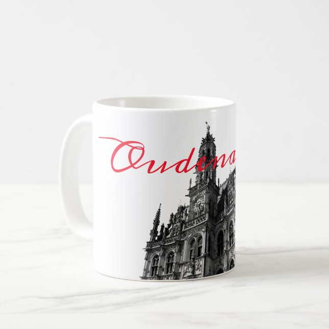 Mug Oudenaarde Hôtel de Ville Gothique Belgique (Devant gauche)