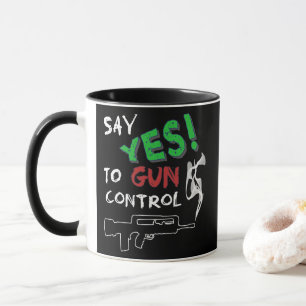 Mug Oui au contrôle des armes à feu