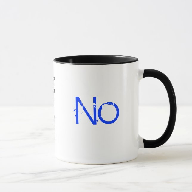 Mug Oui aucun attaquez peut-être (Droite)