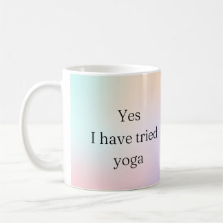 Mug Oui, j'ai essayé le yoga- sensibilisation aux hand