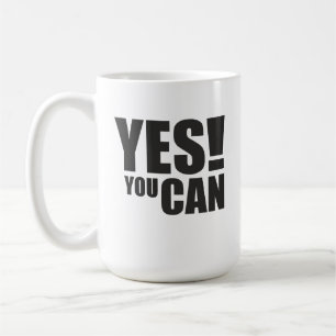 Mug OUI VOUS POUVEZ - Conception de devis motivationne
