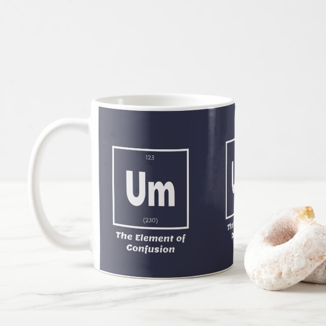 Mug Oum Élément de la chimie de la confusion amusant (Avec donut)