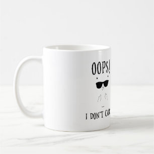 Mug Oups ! Je m'en fiche ! Funny Cat Cat Addiction au 