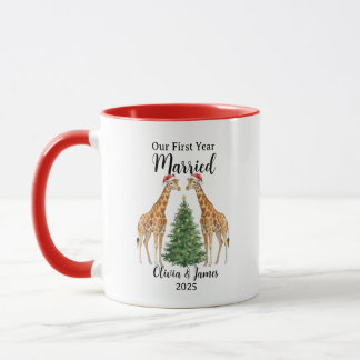 Mug Our First Year Married Goose Custom Christmas