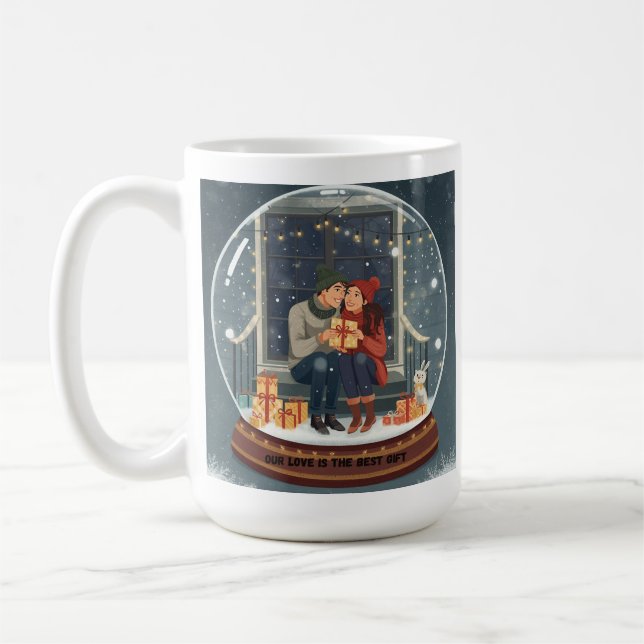 Mug Our Love Is the Best Gift – Cozy Winter Lovers Hyg (Gauche)