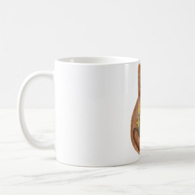 Mug Ours aux fleurs (Gauche)
