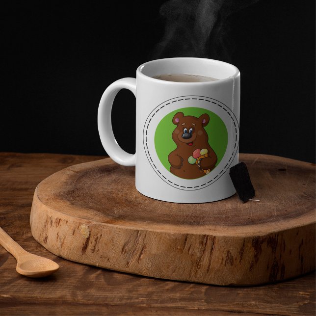 Mug Ours Brown Avec Crème Glaciaire (Créateur téléchargé)