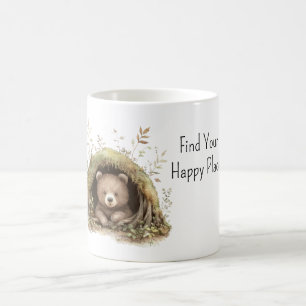 Mug Ours dans les bois trouvez votre endroit heureux