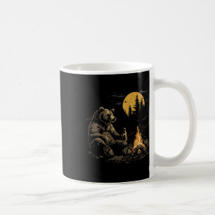 Mug Ours de camping buvant de la bière randonnée drôle