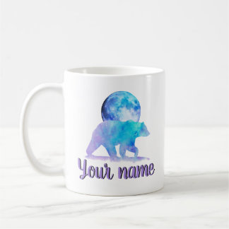 Mug Ours de lune polaire.Personnalisé ton nom