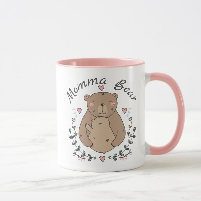 Mug Ours de maman douce avec bébé (Droite)