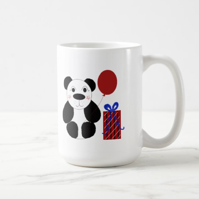 Mug Ours de panda avec ballon rouge (Droite)