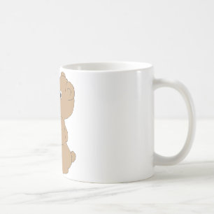 Mug Ours doux Art main tiré bébé Ours Brown Art