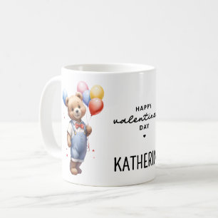 Mug Ours en aquarelle personnalisé pour la Saint-Valen