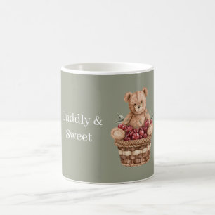 Mug Ours en cerise dans un panier