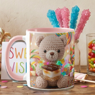 Mug Ours en peluche au crochet avec S'more personnalis