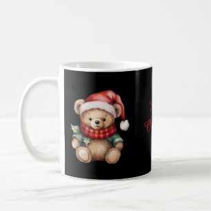 Mug Ours en peluche de Noël à l'aquarelle
