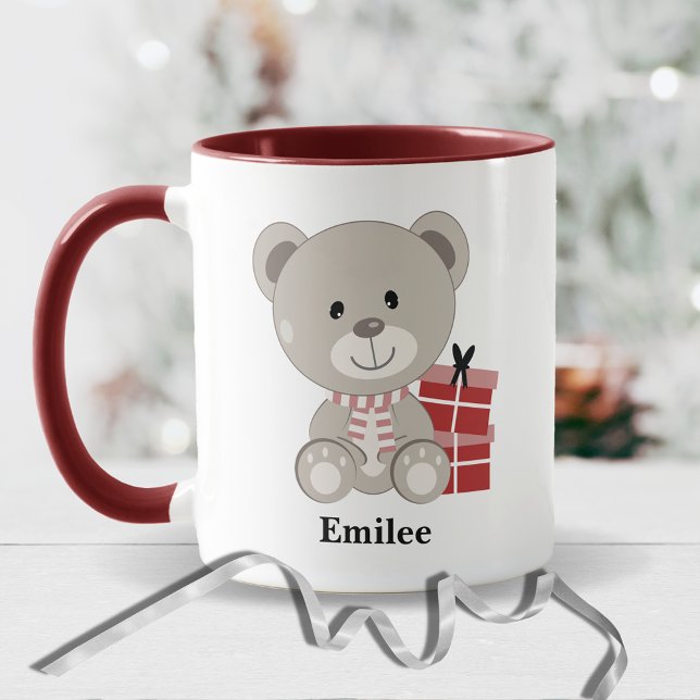 Mug Ours en peluche mignonne avec des cadeaux de Noël  (Créateur téléchargé)