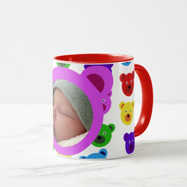 Mug Ours en violet (Devant droit)