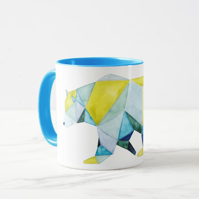 Mug Ours géométrique (Devant gauche)