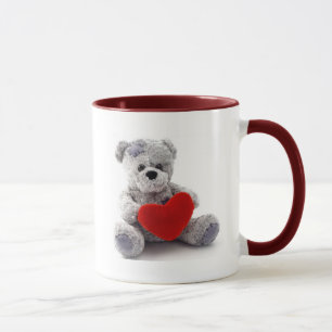Mug Ours Gris Au Coeur