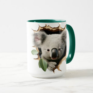 Mug Ours koala mignon dans un trou d'arbre