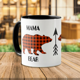 Mug Ours Mama Plaid Buffalo