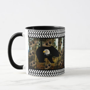 Mug Ours Noir Ourson Ourson Ourson Ours Empreintes de