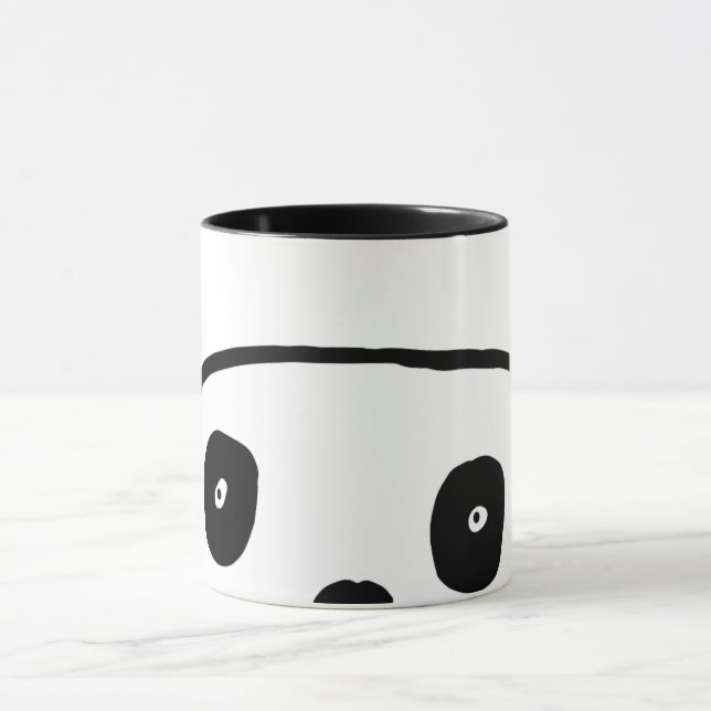 Mug Ours Panda Noir Et Blanc Moderne (Centre)