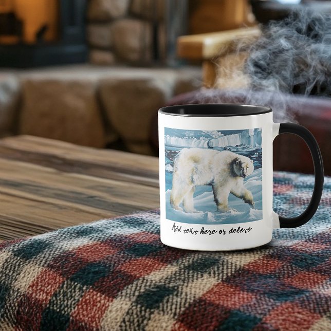 Mug Ours polaire arctique bleu (Créateur téléchargé)