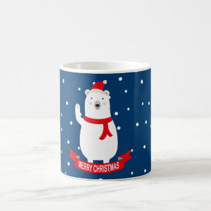 Mug Ours polaire de Noël mignon 