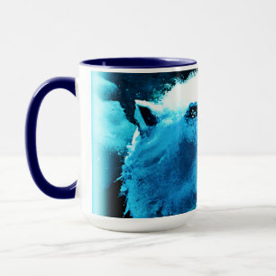 Mug "Ours Polaire En Colère" Belle Peinture. Commandez