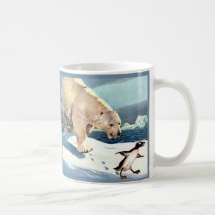 Mug Ours polaire et pingouin des années 1940