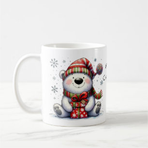 Mug Ours polaire mignon Joyeux Noël