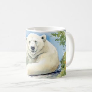 Mug Ours Polaire Relaxant Animal de détente amusant Co