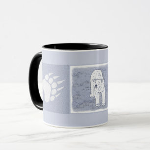 Mug Ours polaire sur la peinture sur glace - Art origi