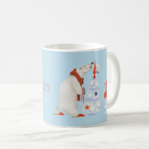 Mug Ours polaires décorant arbre