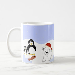 Mug Ours polaires et pingouins