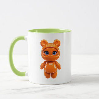 Mug Ourson Brillante Kawaii Orange