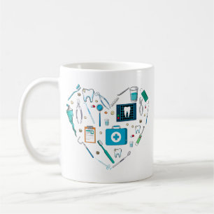 Mug Outil dentaire amusant Coeur