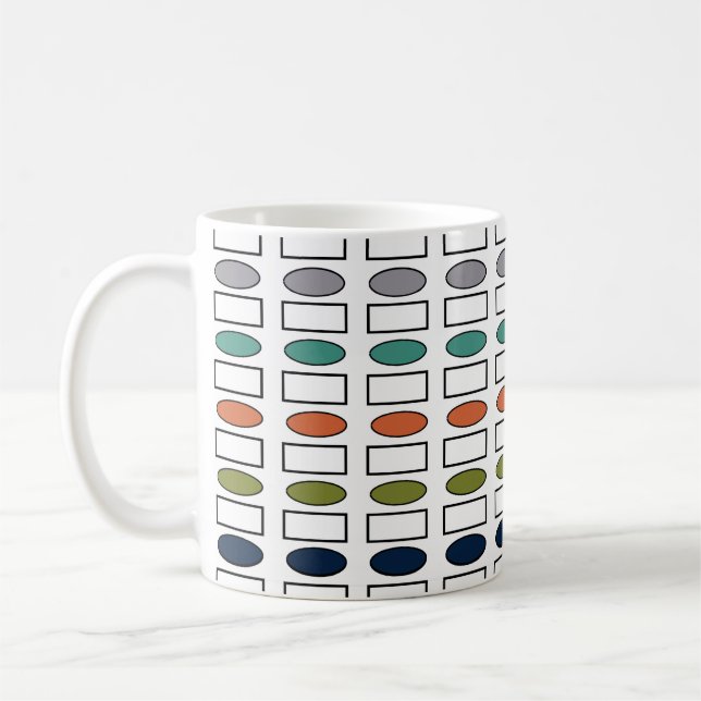 Mug Ovals and Rectangles  (Gauche)