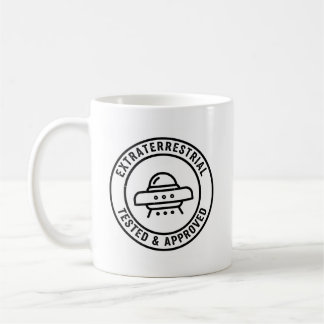 Mug OVNI extraterrestre drôle Testé & Approuvé