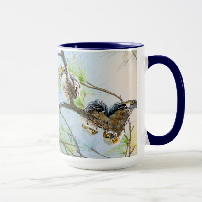 Mug Owlets Chouettes Bébé Faune Nature (Droite)
