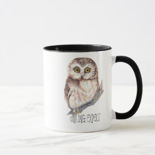 Mug Owling Expert, Funny Little Owl