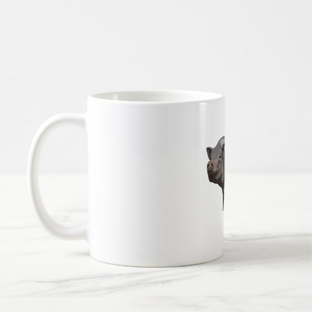 Mug P est pour Pot Bellied Pig.Pot Bellied Pig Illustr (Gauche)