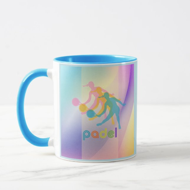 Mug PADEL COFFEE MUG– VIBRANT STYLE for HER BRIGHTS (Gauche)