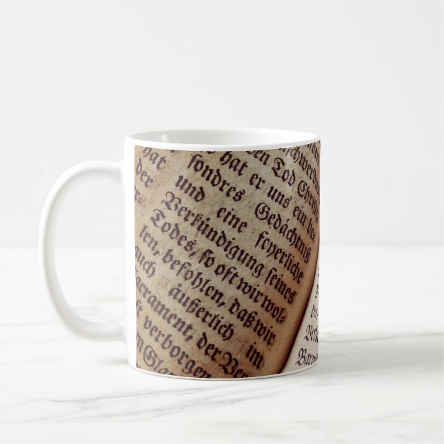 Mug Page du livre biblique écriture texture (Gauche)