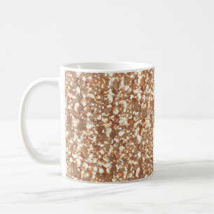 Mug Paillettes de strass scintillantes or doré bronze