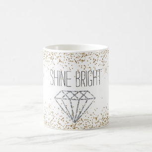 Mug Paillettes dorées diamant argenté brillez brillant
